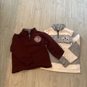 Boys half zip sweatshirts
